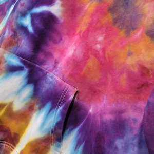 XXL Tall Hoodie, Funky Magenta Watercolor
