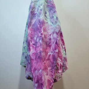 3X/4X Denim Jacket, Garden Watercolor