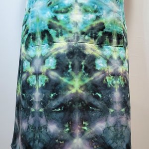 Apron, Shibori Dark Teal