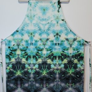 Apron, Shibori Dark Teal