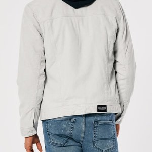 XXL Sherpa Lined Courderoy Jacket, Plum & Teal