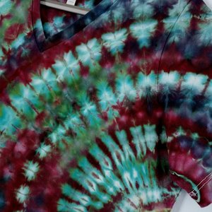 L Ladies T-shirt, Plum Radar Ripple