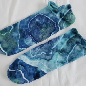 Footie Socks, Size 11-13 Bamboo, Riptide