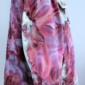 XXL Sherpa Lined Flannel Shacket, Peonies