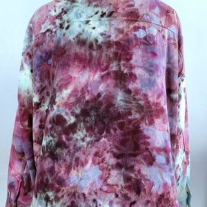 XXL Sherpa Lined Flannel Shacket, Peonies