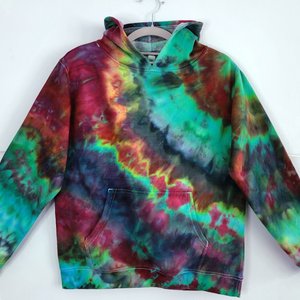 L Youth Size Hoodie, Electric Fringe