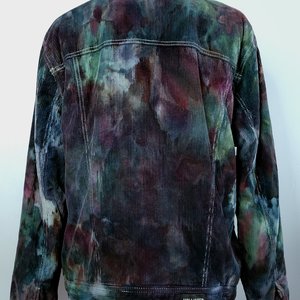 XXL Sherpa Lined Courderoy Jacket, Plum & Teal