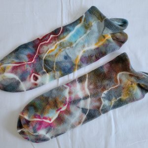 Footie Socks, Bamboo, Size 11-13, Stormy Geode