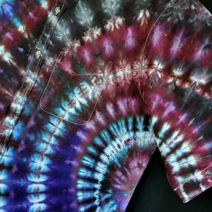L Tall Linen Shirt, Cosmic Storm Ripple