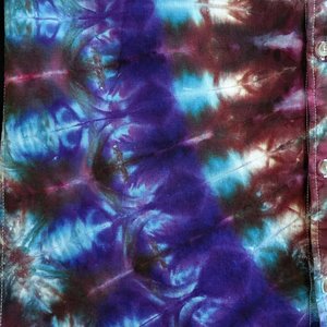 L Tall Linen Shirt, Cosmic Storm Ripple