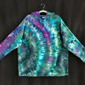 2X Hoodie, Peacock Ripple