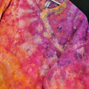 L Long Sleeve T-shirt, Fiery Geode