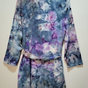 1X/2X Robe, Watercolor Floral