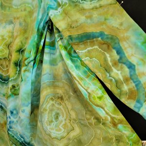 S/M Wrap Cardigan Robe, Wasabi Spice Geode