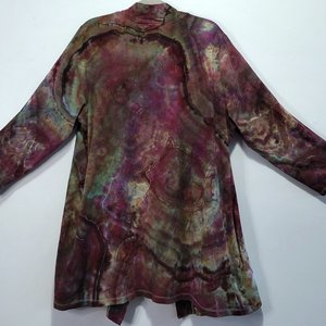 1x/2x Cardigan Robe, Plum Geode