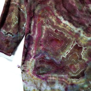 1x/2x Cardigan Robe, Plum Geode