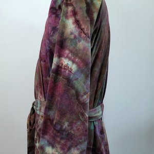 1x/2x Cardigan Robe, Plum Geode