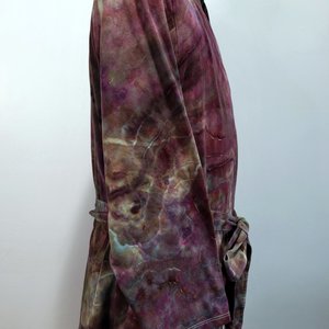 1x/2x Cardigan Robe, Plum Geode
