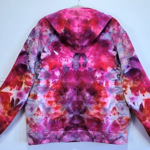 XL Zip-Up Bamboo Hoodie, Fuchsia Fire