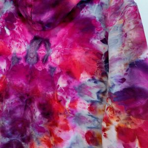 XL Zip-Up Bamboo Hoodie, Fuchsia Fire