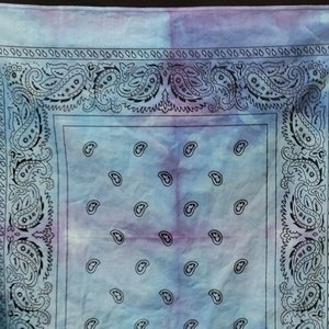 Set of Bandana Napkins, Blue Wash