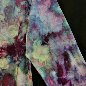 L Long Sleeve T-shirt, Plum & Teal