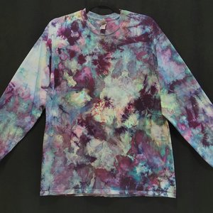 L Long Sleeve T-shirt, Plum & Teal