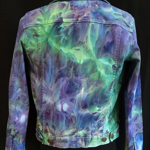 M Denim Jacket, Mind Bending Watercolor