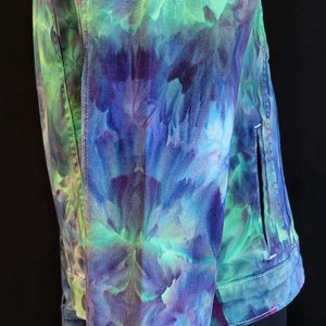 M Denim Jacket, Mind Bending Watercolor