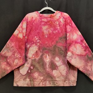 2X Upcycled Sweatshirt, Rose Watercolor