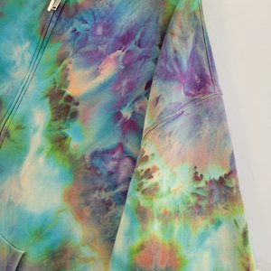 XL Tall Zip Up Hoodie, Mind Bending Clouds