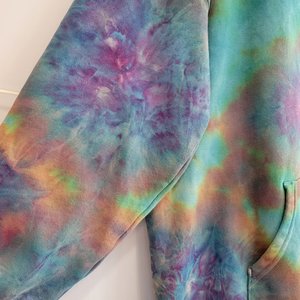 XL Tall Zip Up Hoodie, Mind Bending Clouds