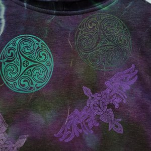 1X/2X Sherpa Lined Cardigan, Celtic Ravens