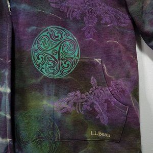 1X/2X Sherpa Lined Cardigan, Celtic Ravens