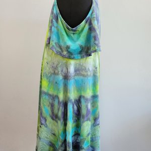 1X Cold Shoulder Tunic, Spring Swirl