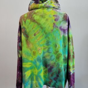 XXL Sweater Knit Hoodie, Crazy Swirls
