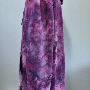 3XL/2XL Zip-Up Hoodie, Elderberry Watercolor