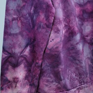 3XL/2XL Zip-Up Hoodie, Elderberry Watercolor