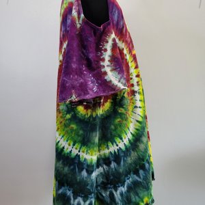 3XL Cold Shoulder Swing Tunic, PolyChrome Ripple
