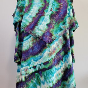 1X/2X Strap Shoulder Tunic, Mind Twist