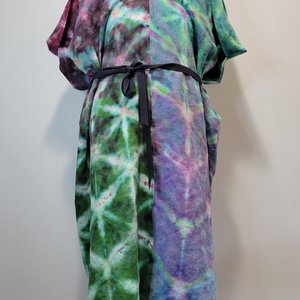 One Size, Shibori Linen Dress