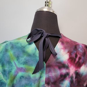 One Size, Shibori Linen Dress