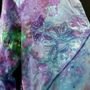 14/16 Upcycled Eyelet Blouse, Mindbender B