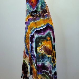 XL Rayon Hanky Hem Tunic, Rainbow Jasper