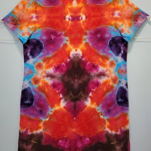 L/XL T-Shirt Dress, Star Iris