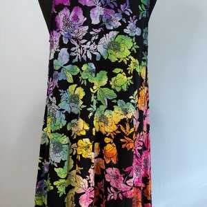 XL Tank Dress, Rainbow Floral