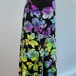 XL Tank Dress, Rainbow Floral
