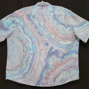 XXL Men's Linen Shirt, Lace Agate
