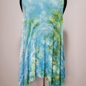 Size 16 Viscose Tank, Sunlit Tropical