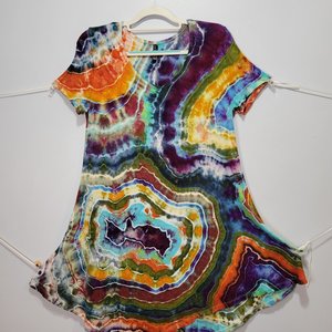 M/L Hanky Hem Tunic, Wild Geode